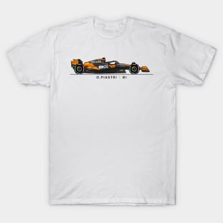 F1  Racing Oscar Piastri Mclaren Fan shirt T-Shirt